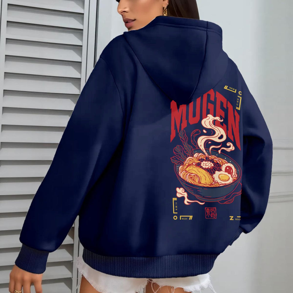 Ramen Women's Oversize Hoodie With Fleece