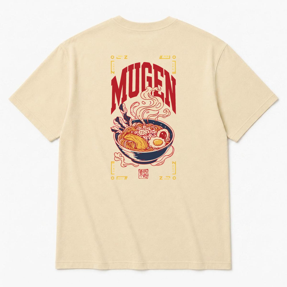Ramen Men's Heavyweight Crew Neck T-Shirt - 100% Cotton