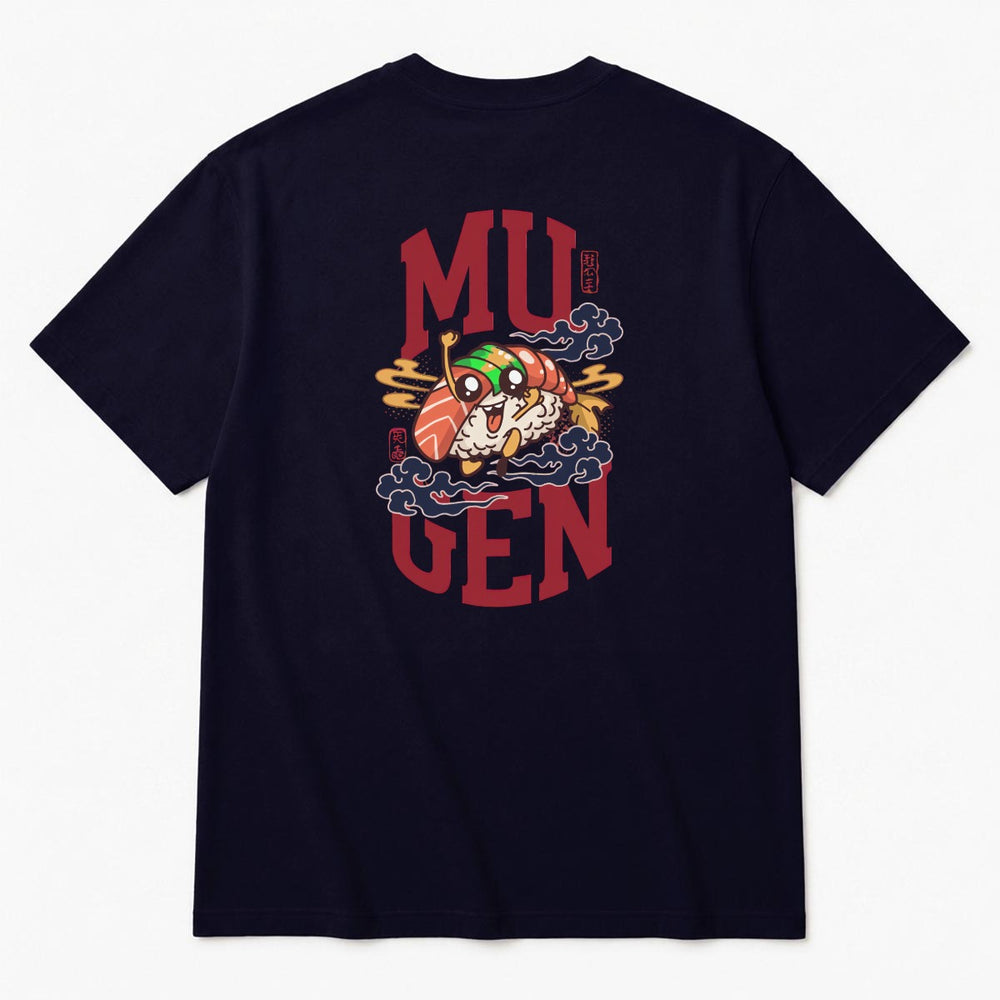 Sushi Men's Heavyweight Crew Neck T-Shirt - 100% Cotton