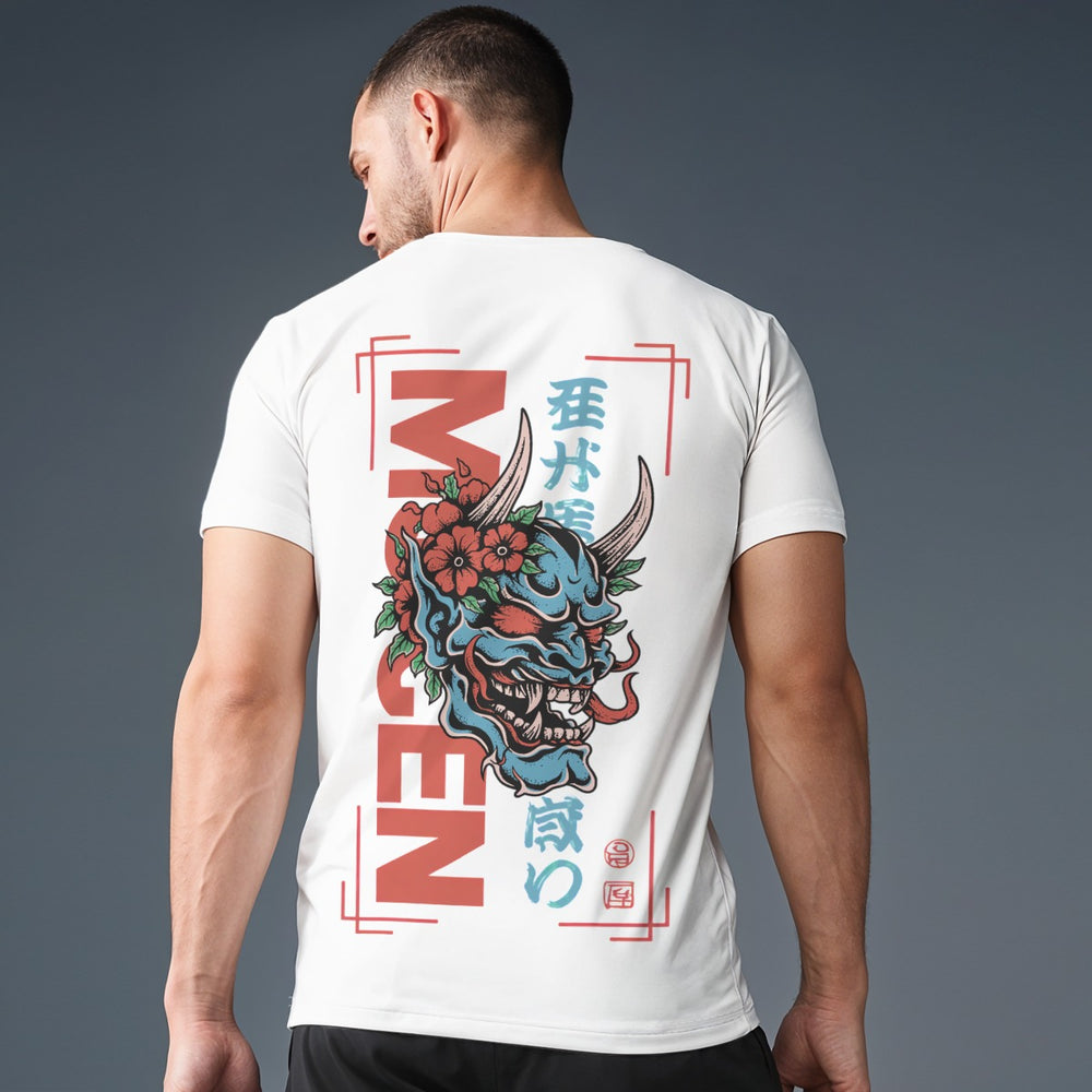 Oni Skull Men's O-Neck Sports T-Shirt