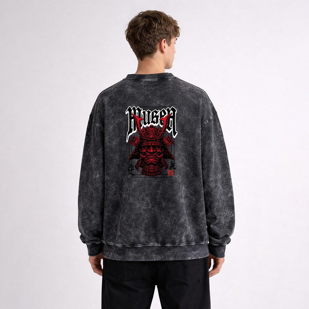 Men’s Distressed Vintage Wash Sweatshirt