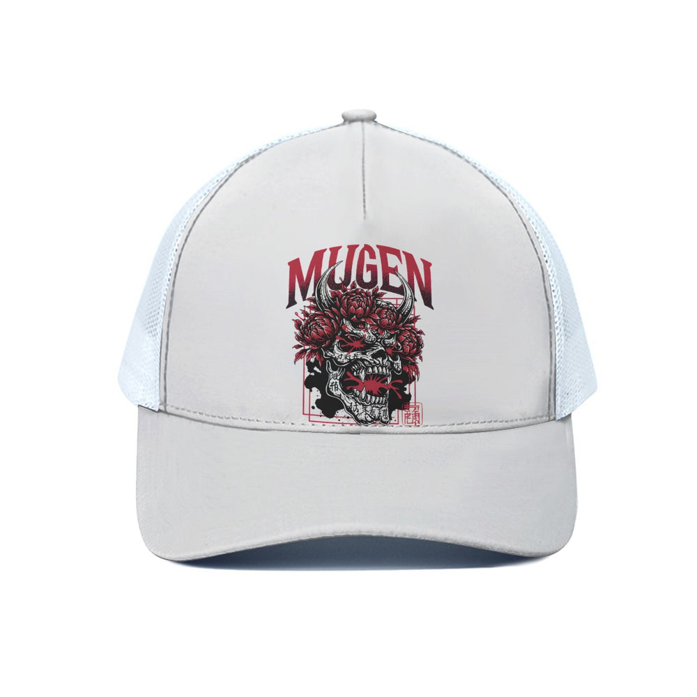 Trucker Hat With White Half-mesh