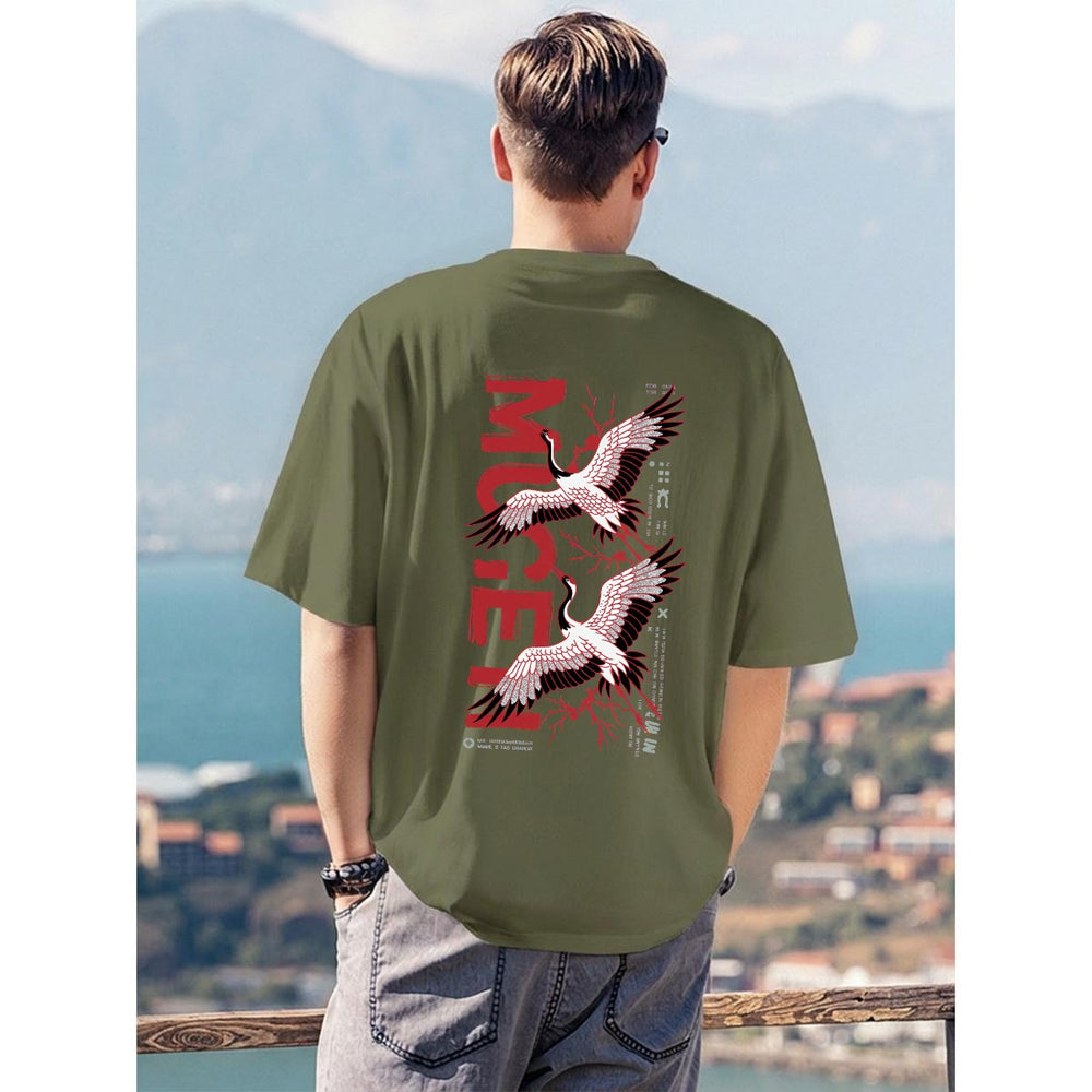 Crane Birds T-Shirt - 100% Cotton