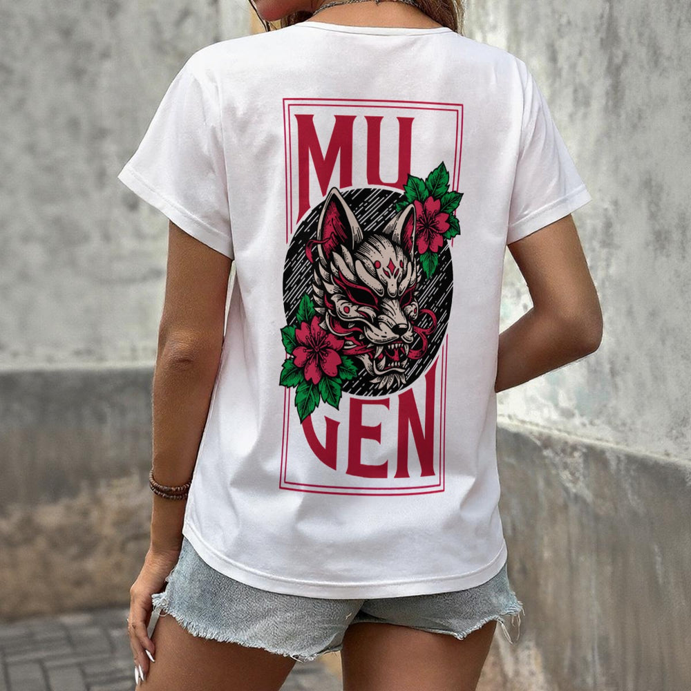 Kitsune Women's V-neck T-Shirt