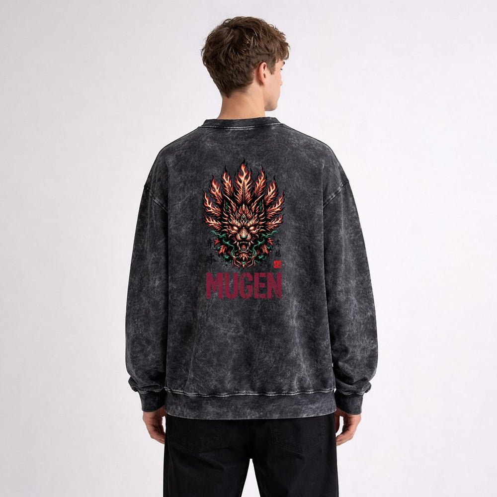 Men’s Distressed Vintage Wash Sweatshirt