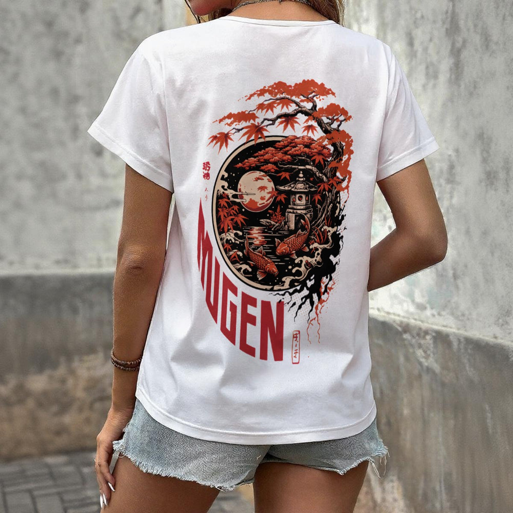 Japanese Garden Women's V-neck T-Shirt