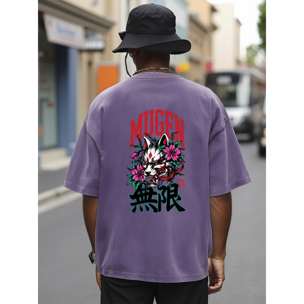 Kitsune Unisex Heavyweight T-shirt - 100% Cotton