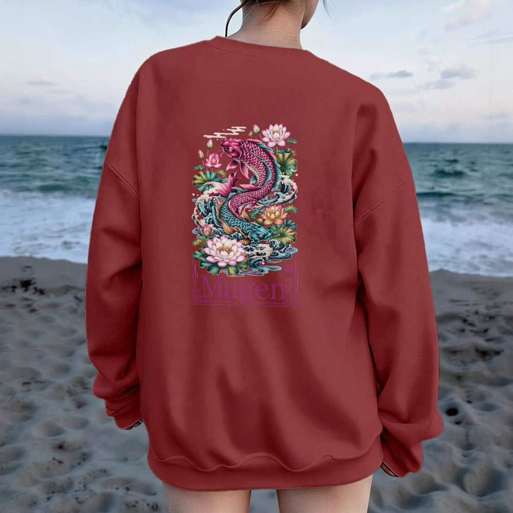 Women's Drop Shoulder Crew Neck Sweatshirt