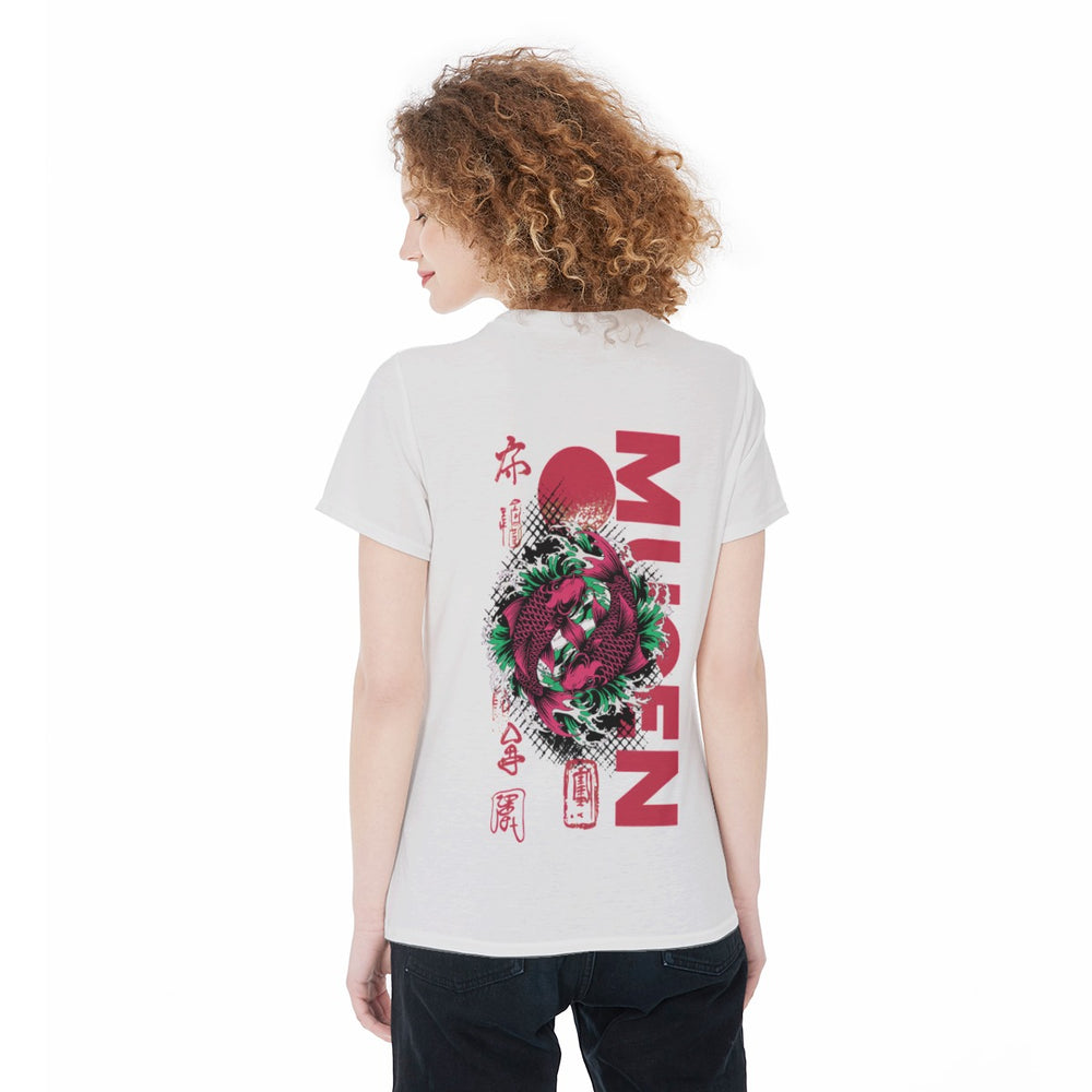 Koi Fish Round Neck T-Shirt