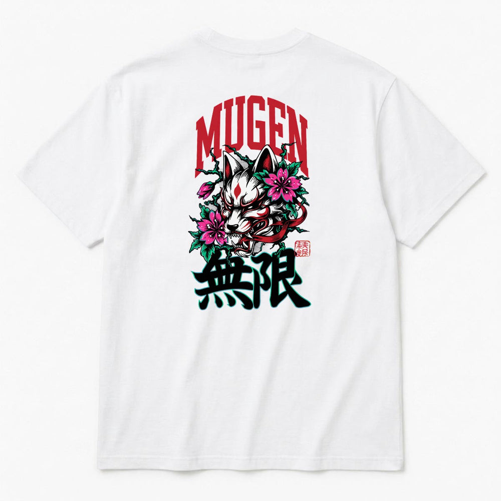 Kitsune Men's Heavyweight Crew Neck T-Shirt - 100%