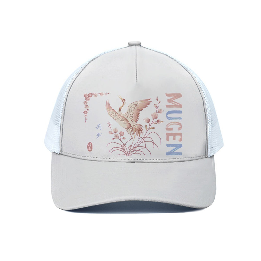 Trucker Hat With White Half-mesh