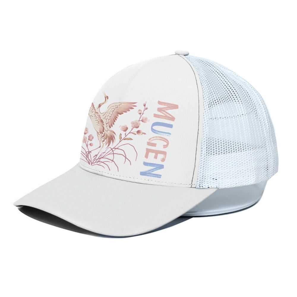 Trucker Hat With White Half-mesh