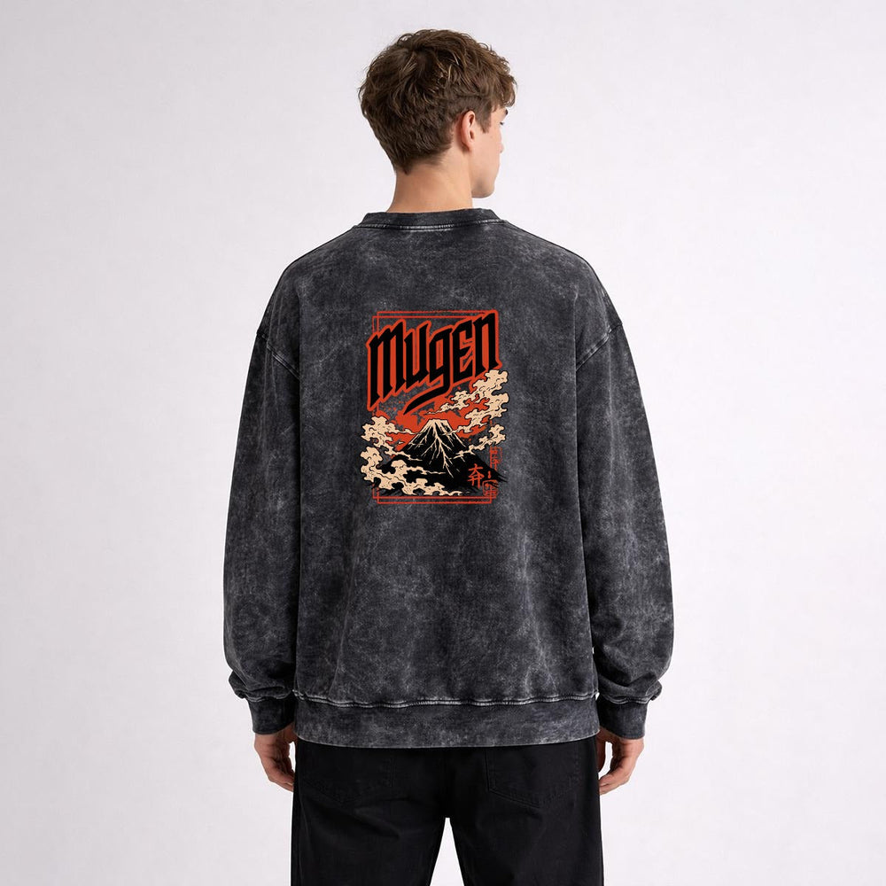 Men’s Distressed Vintage Wash Sweatshirt