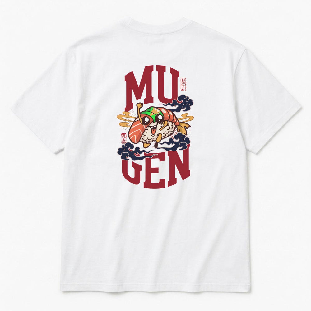 Sushi Men's Heavyweight Crew Neck T-Shirt - 100% Cotton