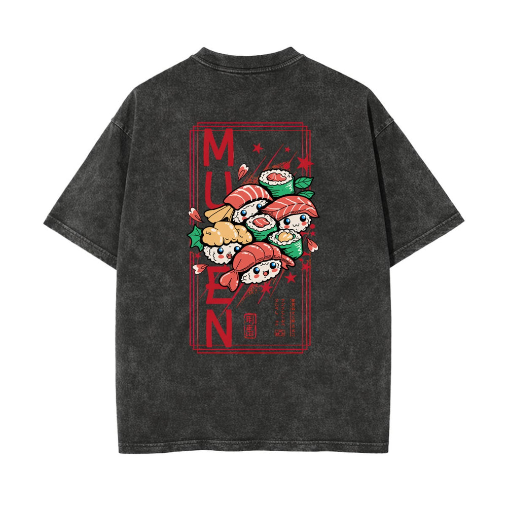Sushi Heavyweight Washed T-shirt - 100% Cotton