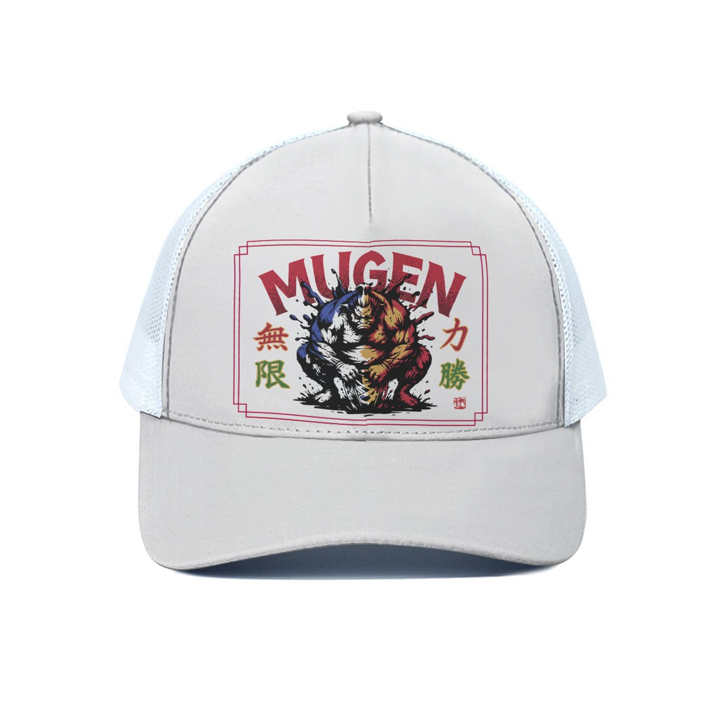 Trucker Hat With White Half-mesh