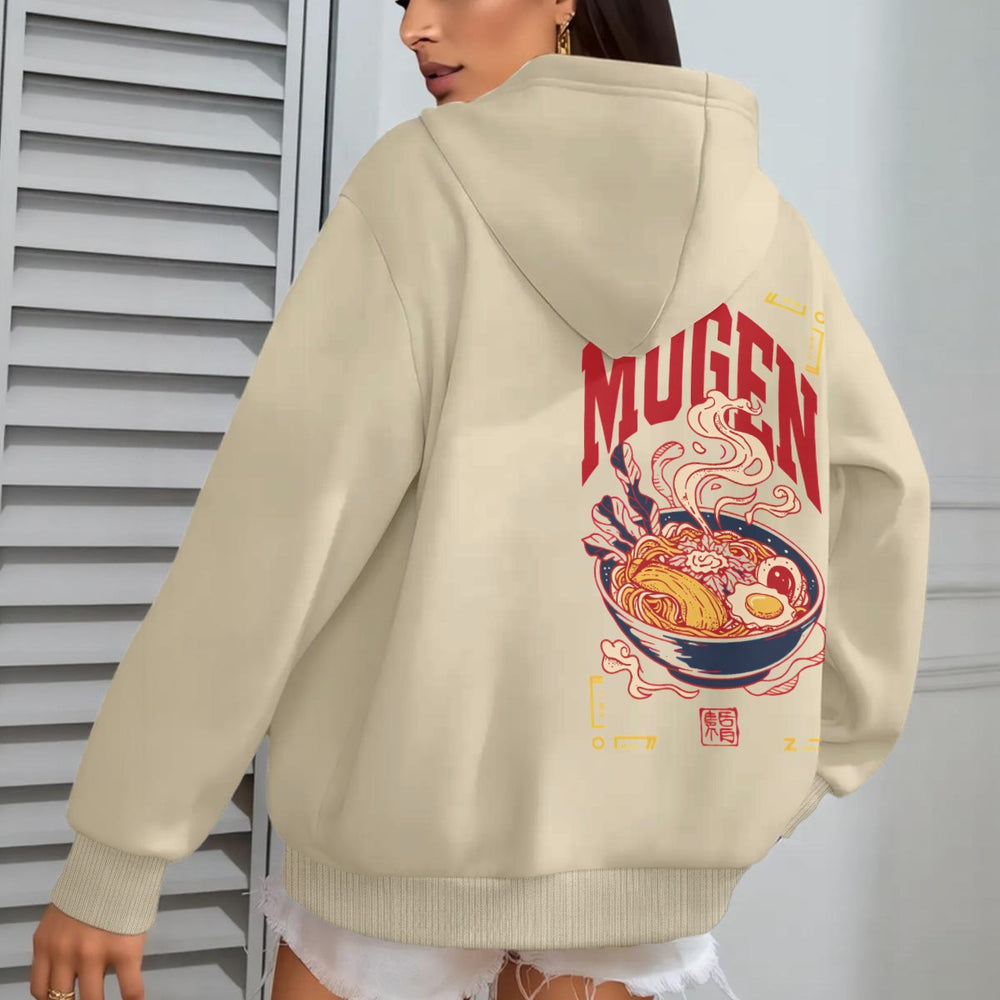 Ramen Women's Oversize Hoodie With Fleece