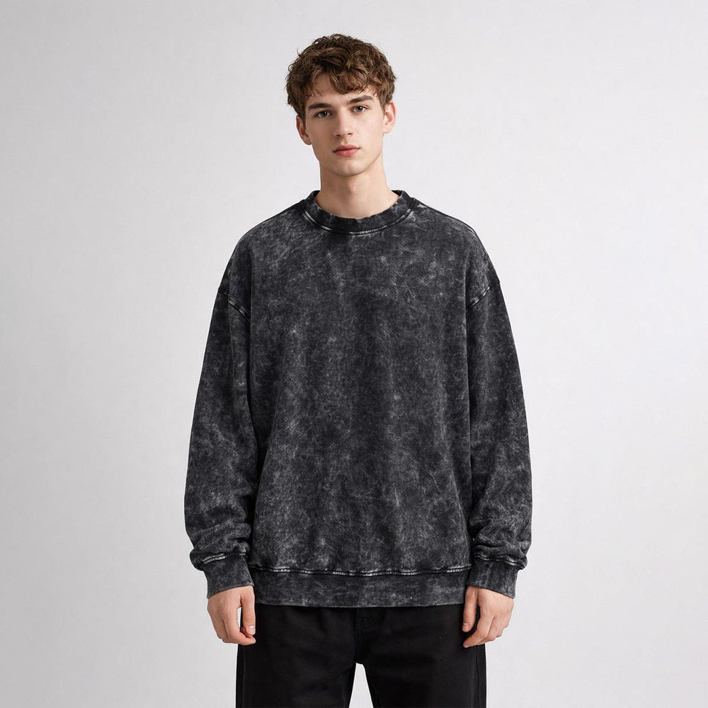 Men’s Distressed Vintage Wash Sweatshirt
