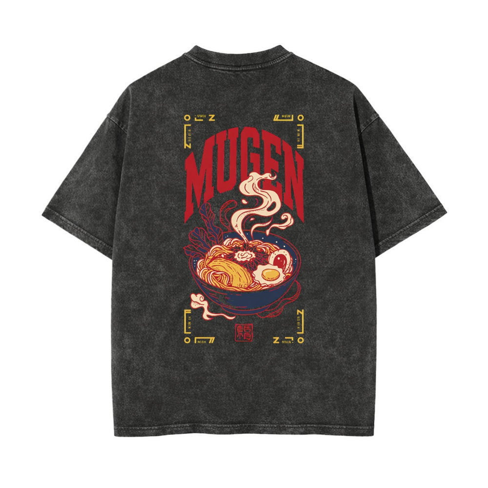 Ramen Bowl Heavyweight Washed T-shirt - 100% Cotton