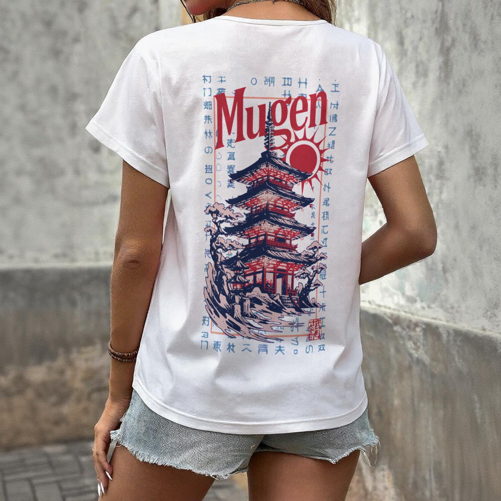 Japanese Pagoda Women's V-neck T-Shirt