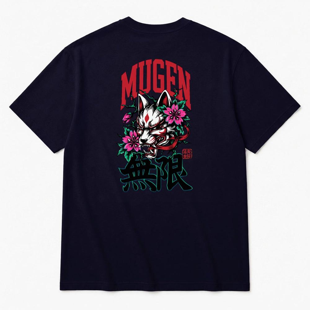 Kitsune Men's Heavyweight Crew Neck T-Shirt - 100%