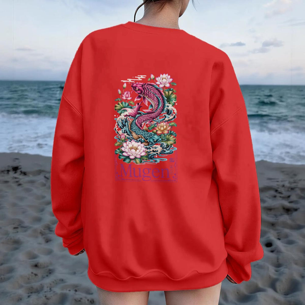 Women's Drop Shoulder Crew Neck Sweatshirt