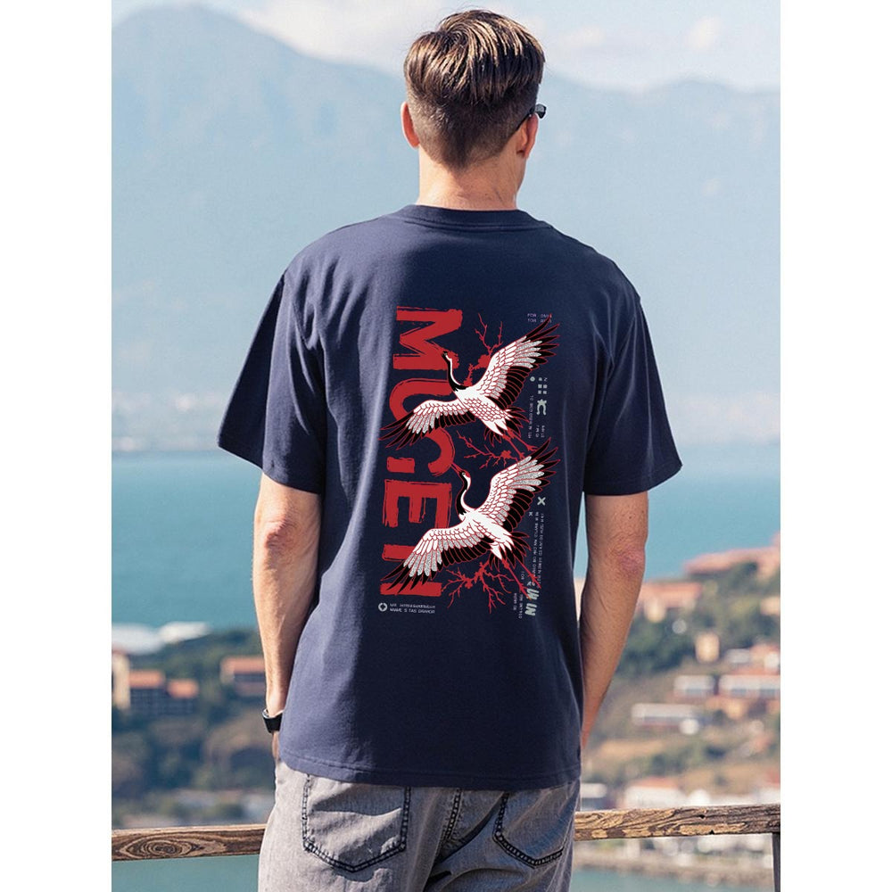 Crane Birds T-Shirt - 100% Cotton
