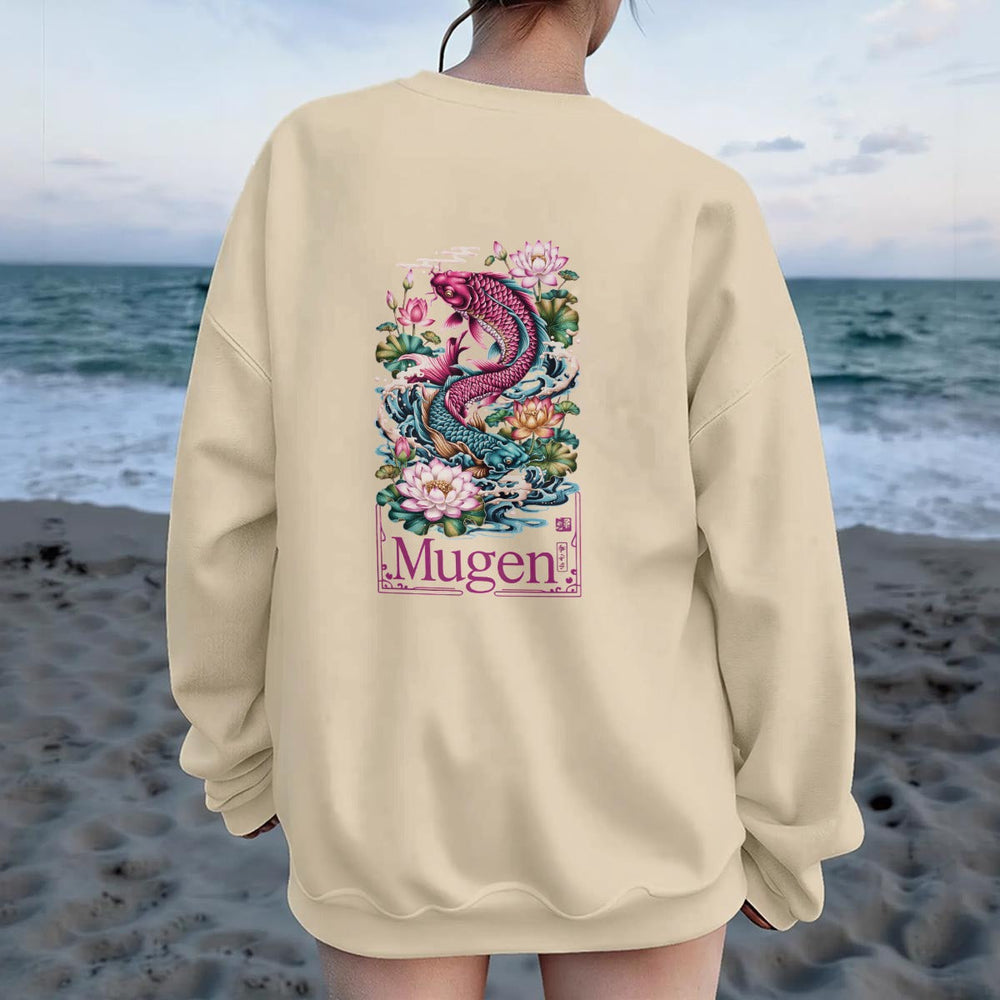 Women's Drop Shoulder Crew Neck Sweatshirt