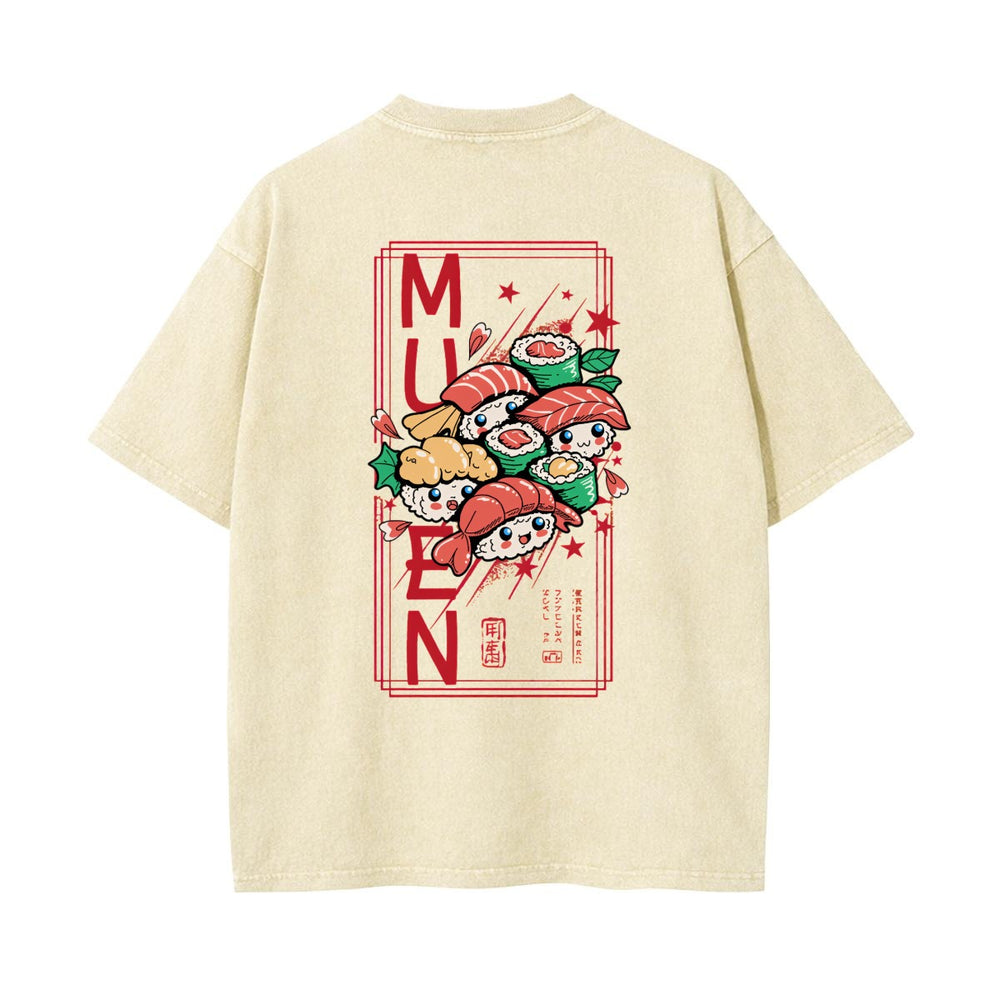 Sushi Heavyweight Washed T-shirt - 100% Cotton