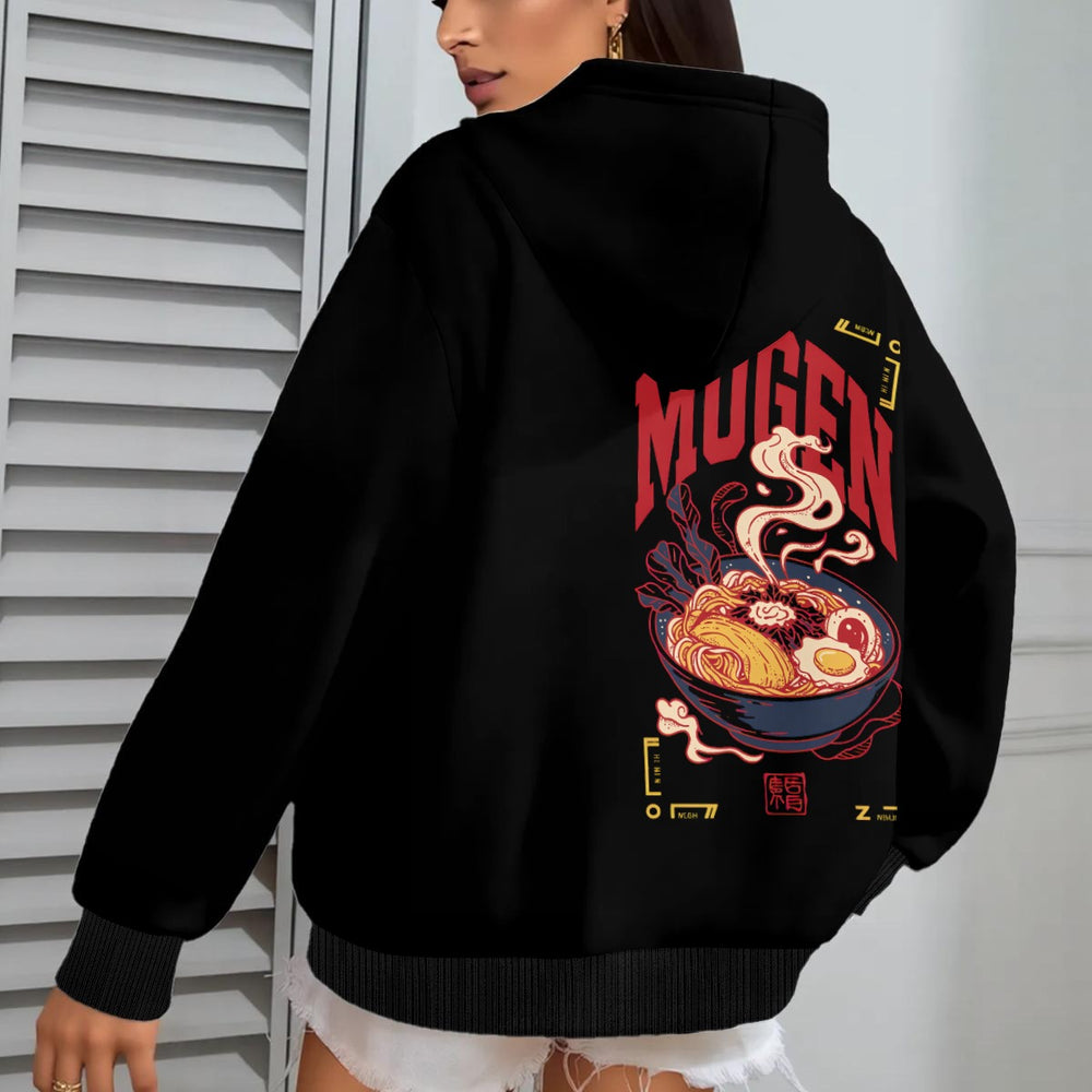 Ramen Women's Oversize Hoodie With Fleece