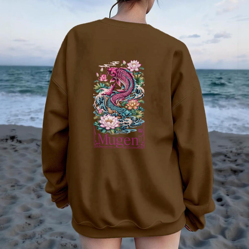 Women's Drop Shoulder Crew Neck Sweatshirt
