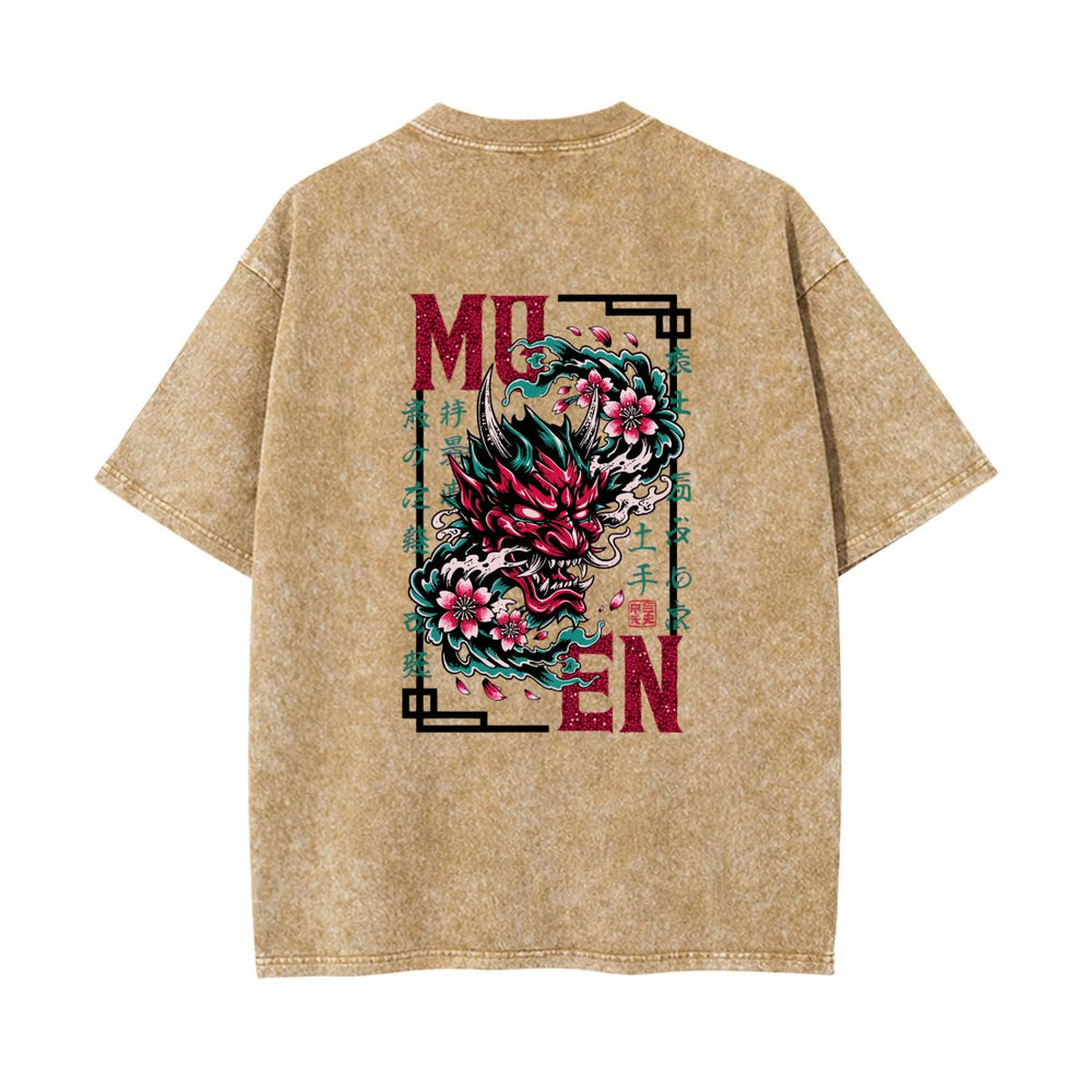 Oni Heavyweight Washed T-shirt - 100% Cotton