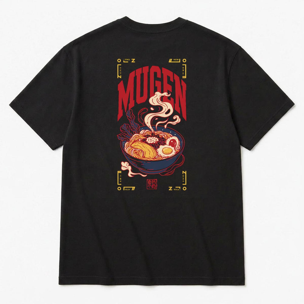Ramen Men's Heavyweight Crew Neck T-Shirt - 100% Cotton