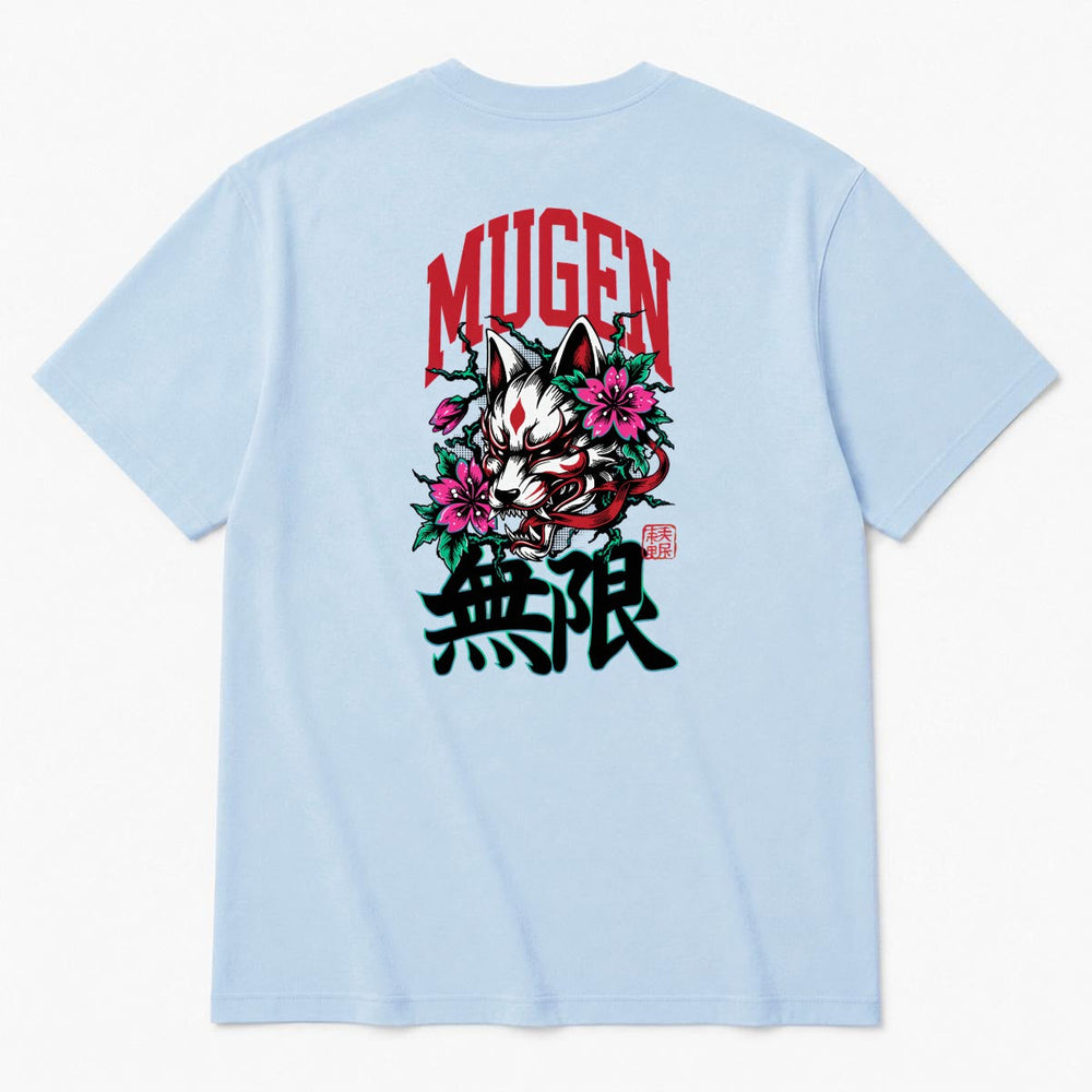 Kitsune Men's Heavyweight Crew Neck T-Shirt - 100%