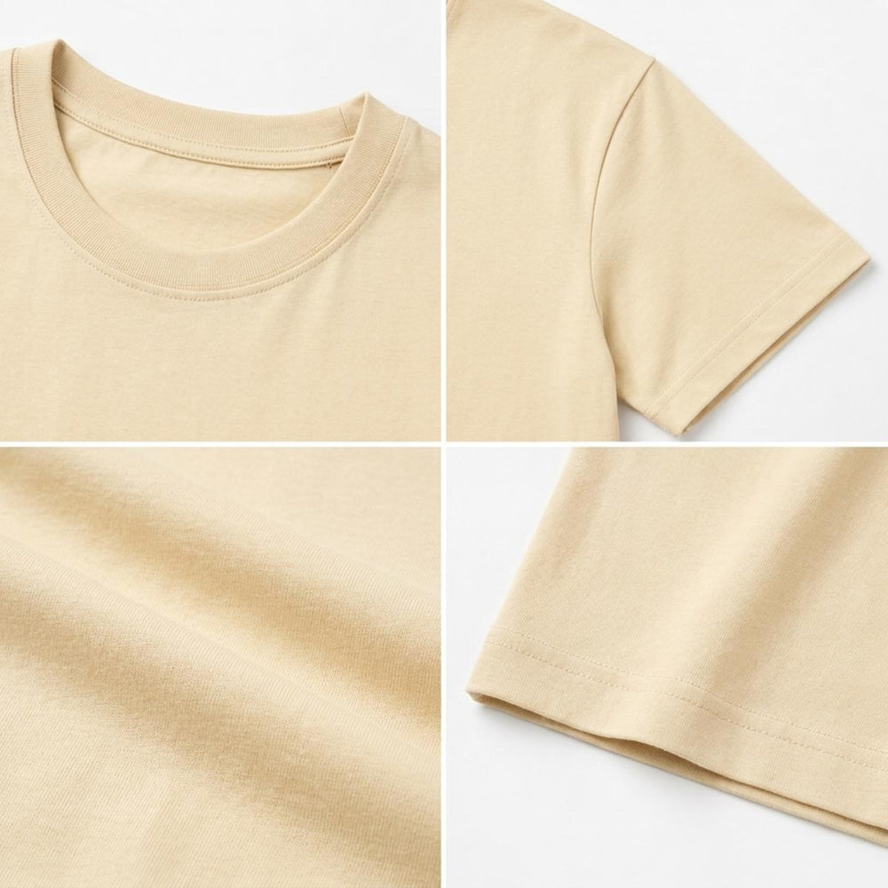 Great Wave Men's Heavyweight Crew Neck T-Shirt - 100% Cotton