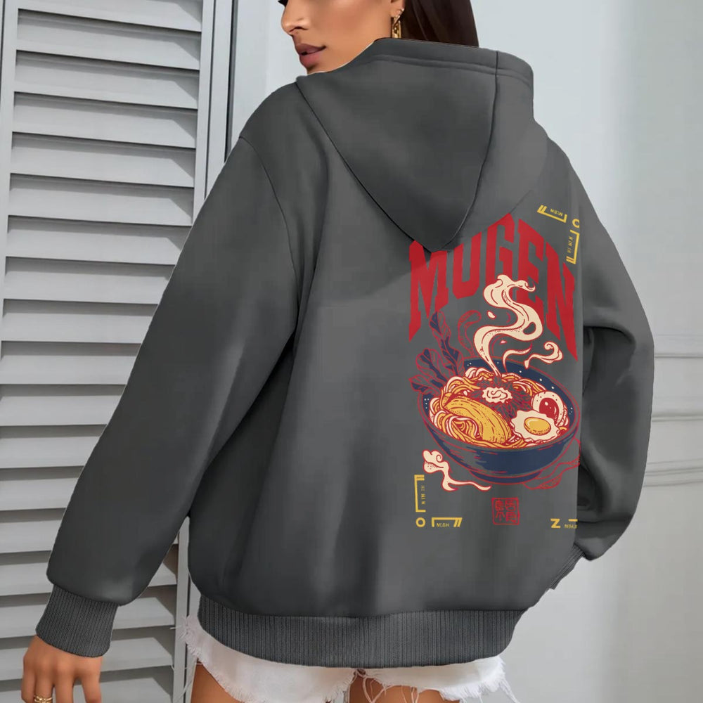 Ramen Women's Oversize Hoodie With Fleece