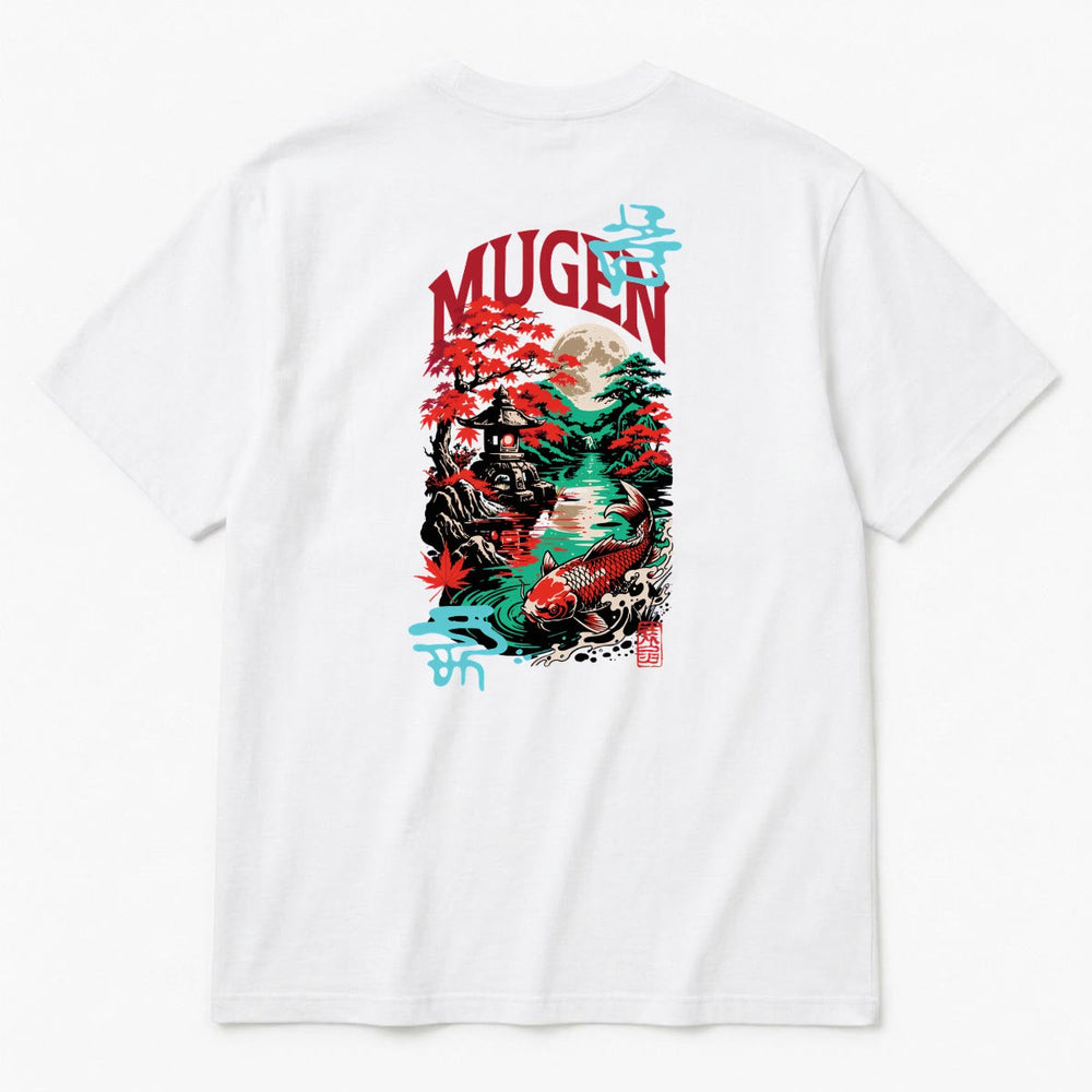 Japanese Garden Men's Heavyweight Crew Neck T-Shirt - 100% Cotton