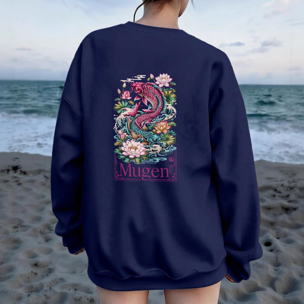 Women's Drop Shoulder Crew Neck Sweatshirt
