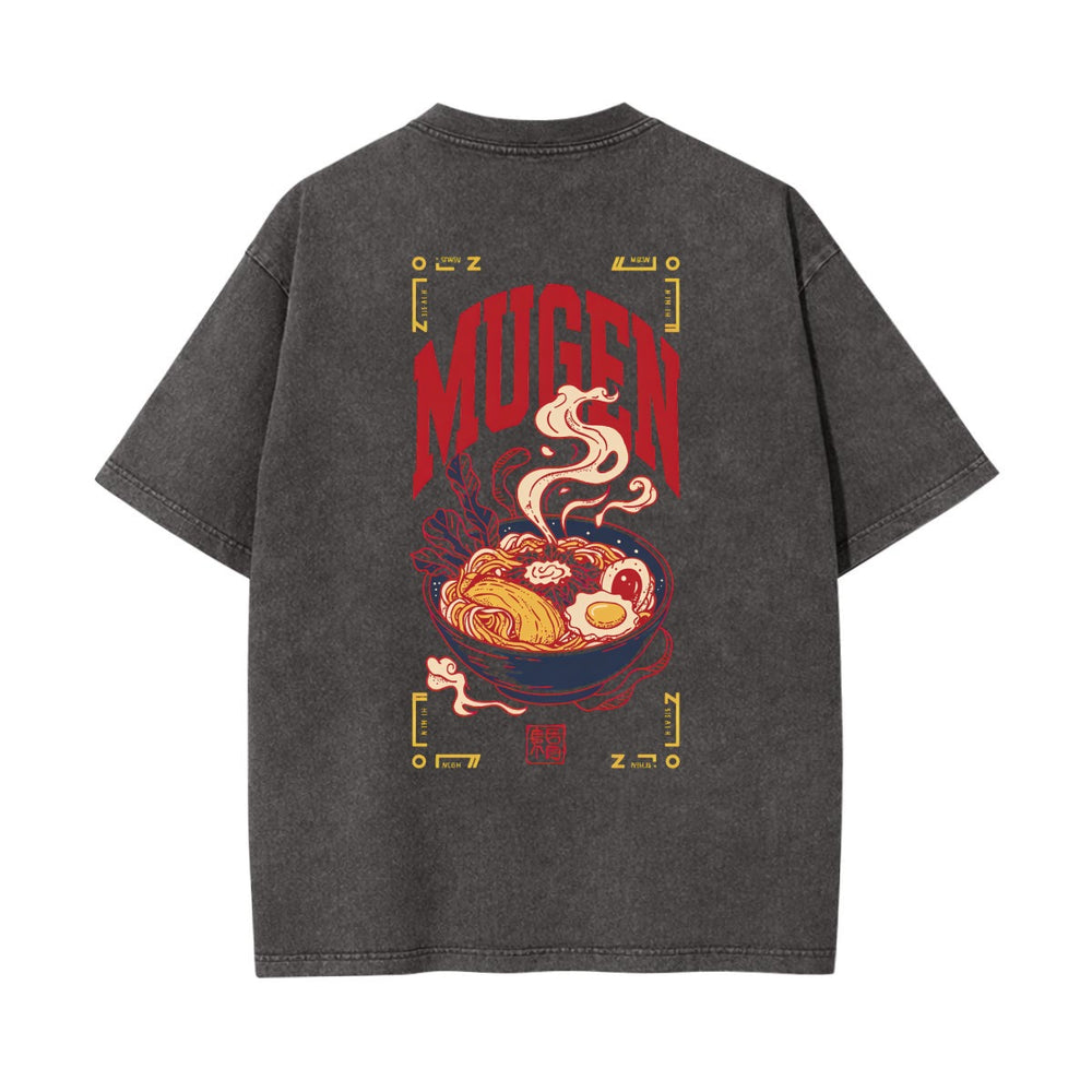 Ramen Bowl Heavyweight Washed T-shirt - 100% Cotton