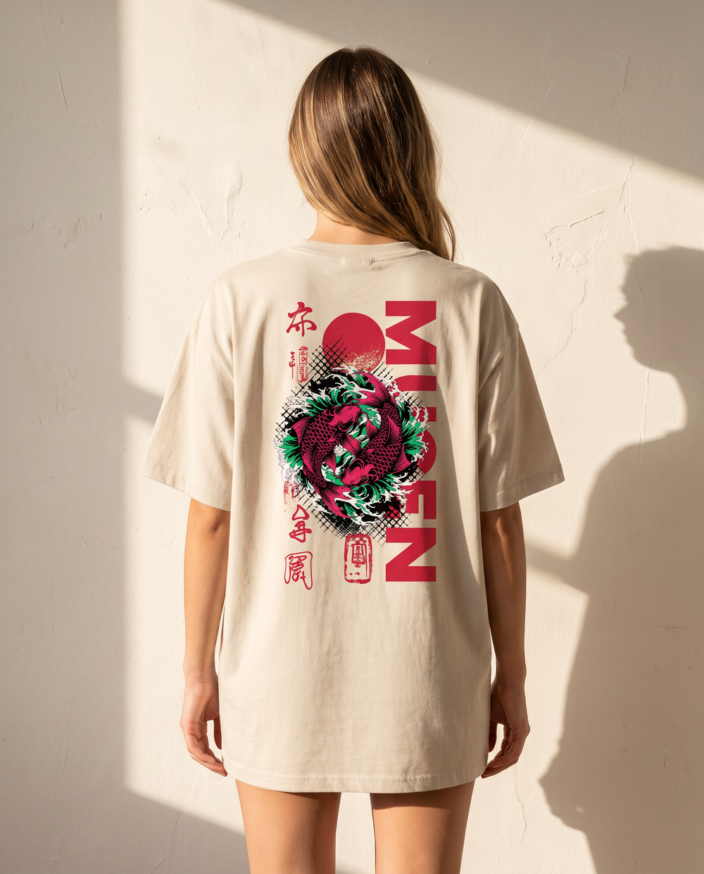 Heavyweight Unisex Crewneck T-shirt | Koi Fish