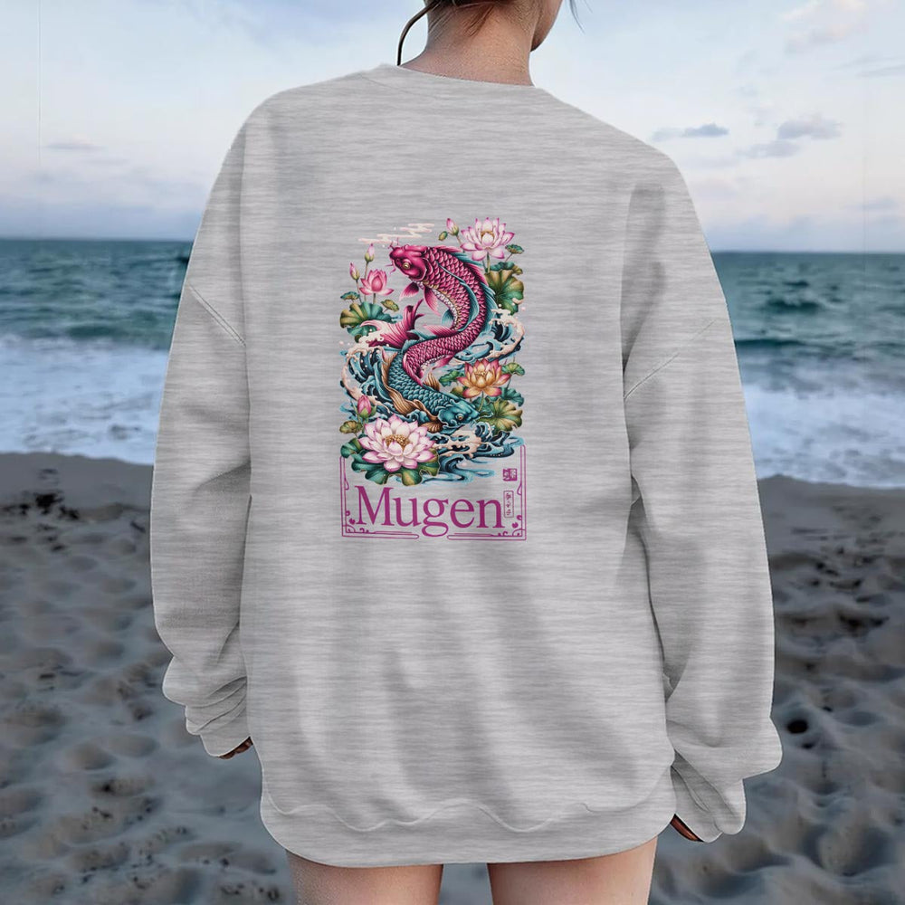 Women's Drop Shoulder Crew Neck Sweatshirt