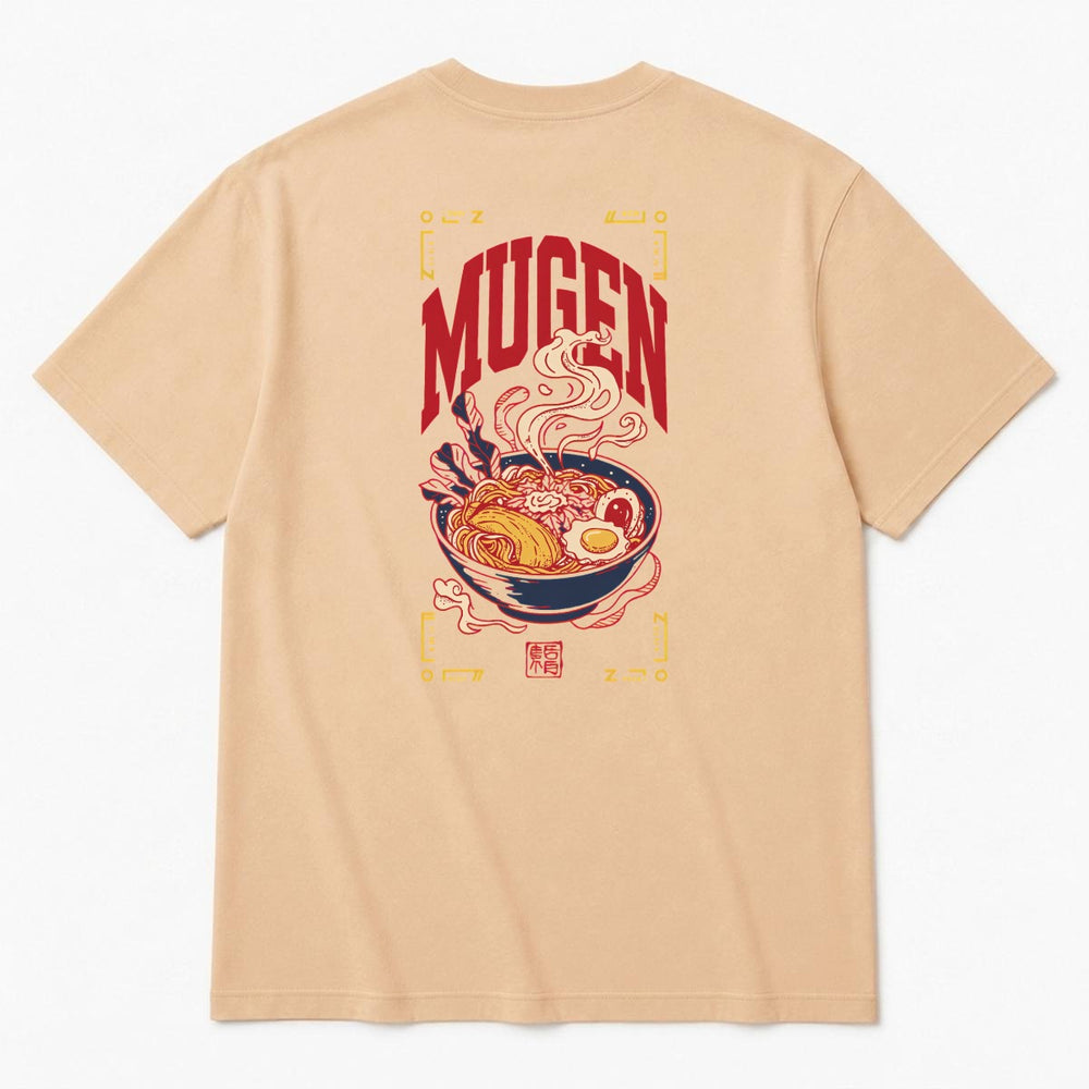 Ramen Men's Heavyweight Crew Neck T-Shirt - 100% Cotton