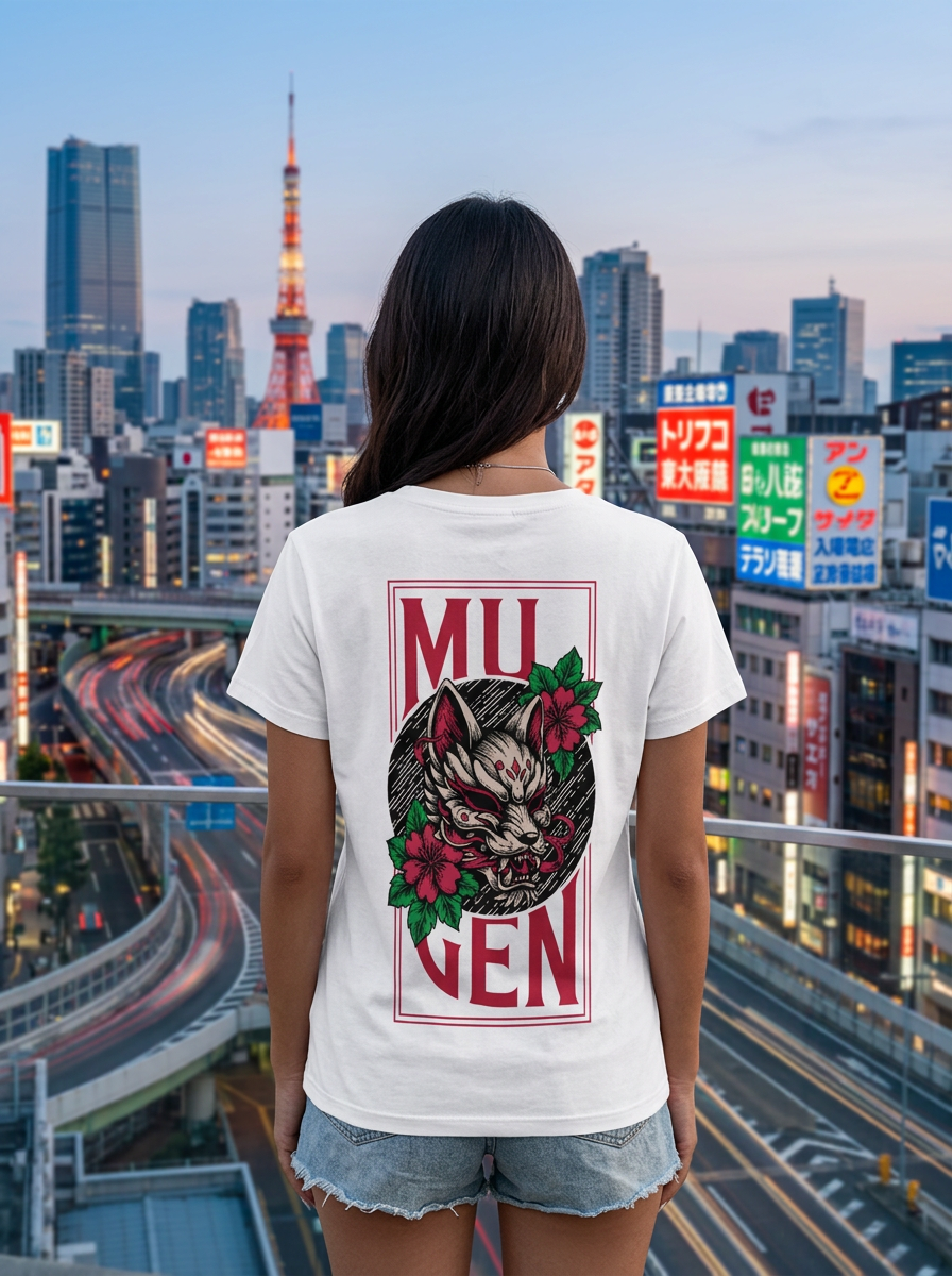 Kitsune Women's V-neck T-Shirt