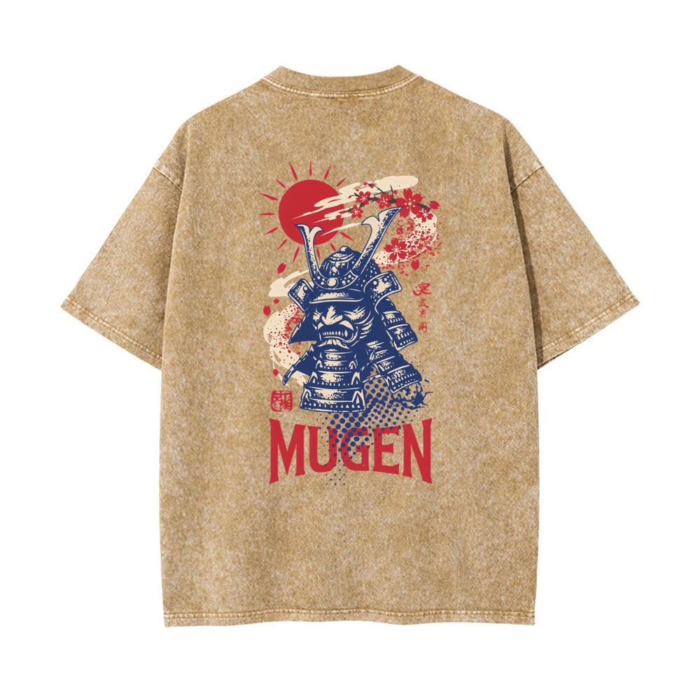 Samurai Heavyweight Washed T-shirt - 100% Cotton