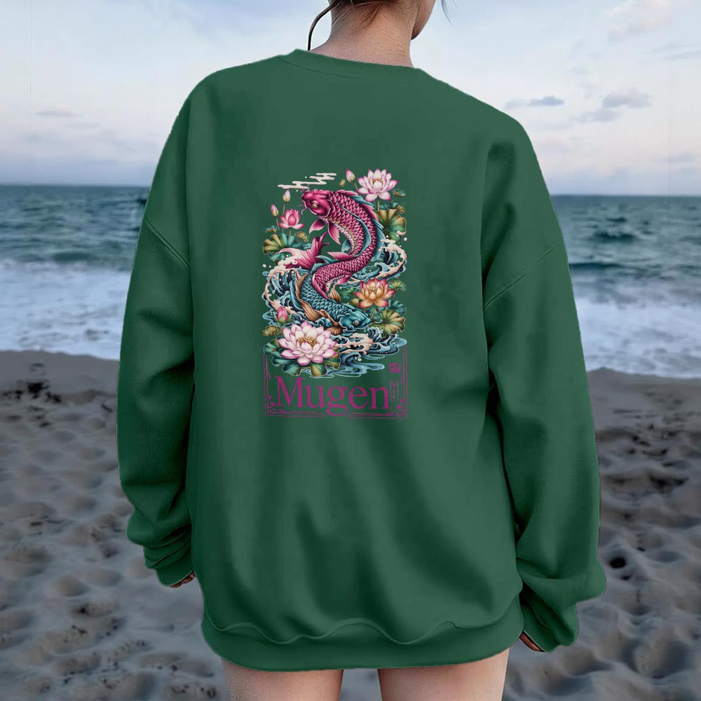 Women's Drop Shoulder Crew Neck Sweatshirt