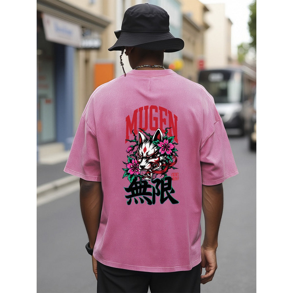 Kitsune Unisex Heavyweight T-shirt - 100% Cotton