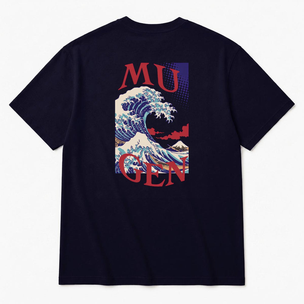Great Wave Men's Heavyweight Crew Neck T-Shirt - 100% Cotton
