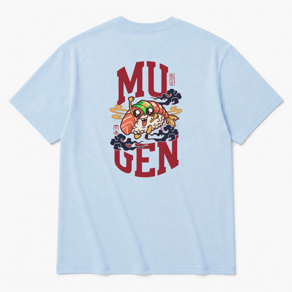 Sushi Men's Heavyweight Crew Neck T-Shirt - 100% Cotton