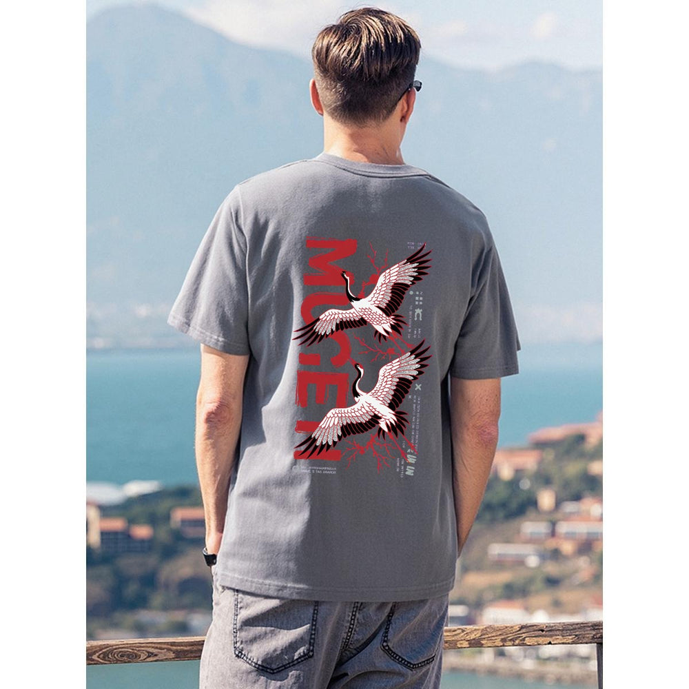 Crane Birds T-Shirt - 100% Cotton