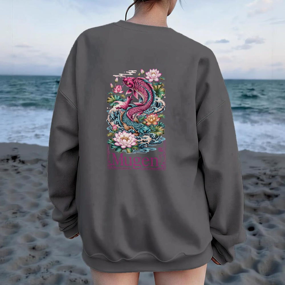 Women's Drop Shoulder Crew Neck Sweatshirt